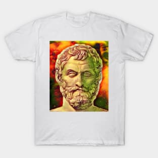 Thales of Miletus Snow Portrait | Thales of Miletus Artwork 15 T-Shirt